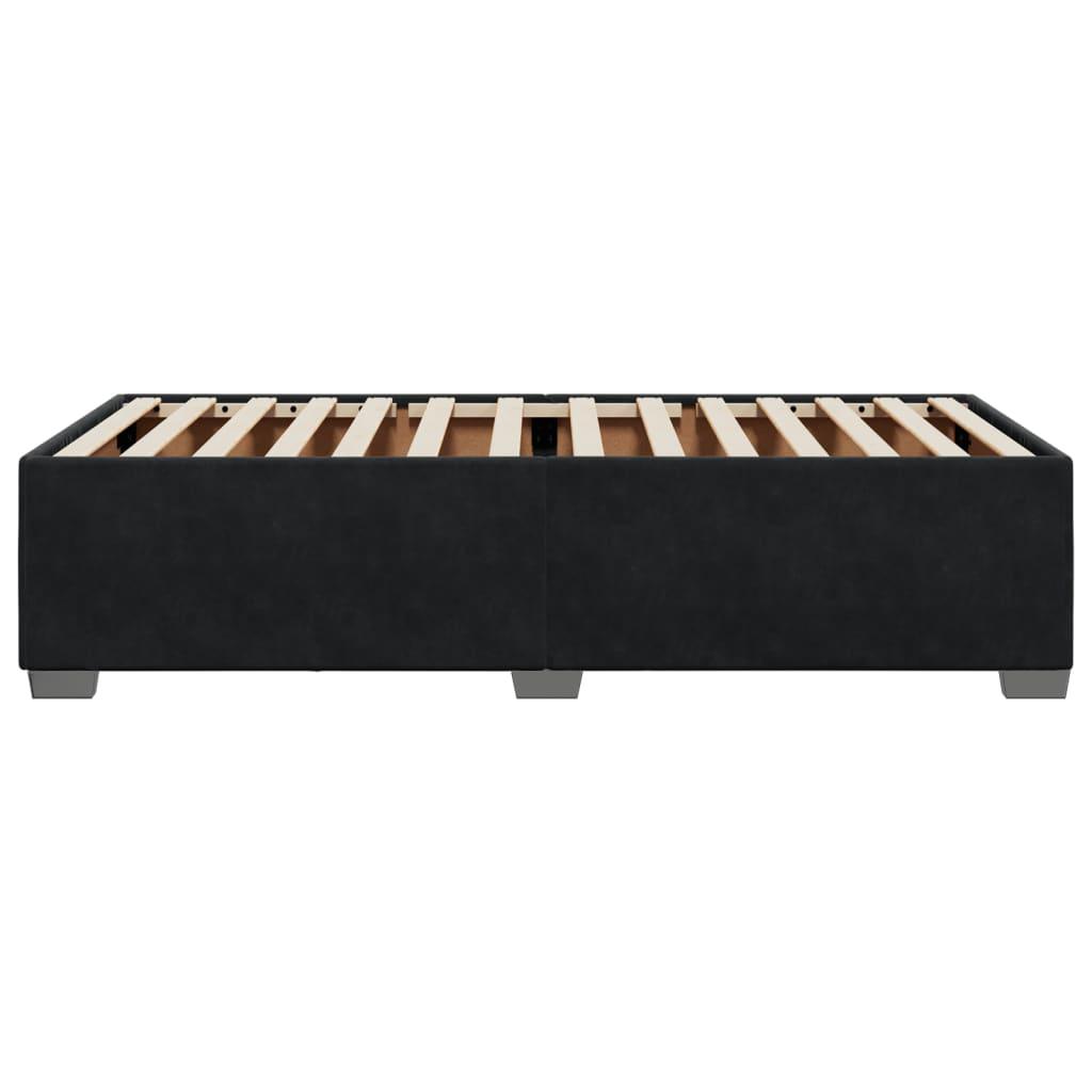 Bed Frame without Mattress Black 90x190 cm Velvet