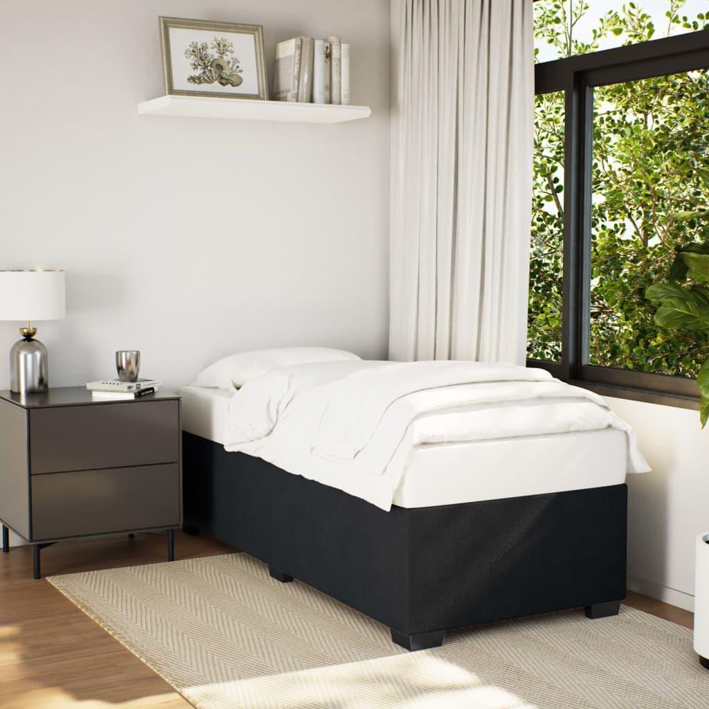 Bed Frame without Mattress Black 90x190 cm Velvet