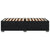 Bed Frame without Mattress Black King Single Velvet
