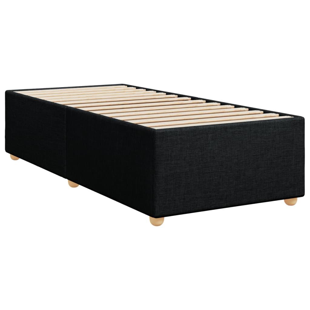 Bed Frame without Mattress Black 90x190 cm Fabric