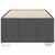Bed Frame without Mattress Dark Grey 90x190 cm Fabric