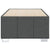 Bed Frame without Mattress Dark Grey 90x190 cm Fabric