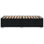 Bed Frame without Mattress Black 90x190 cm Fabric