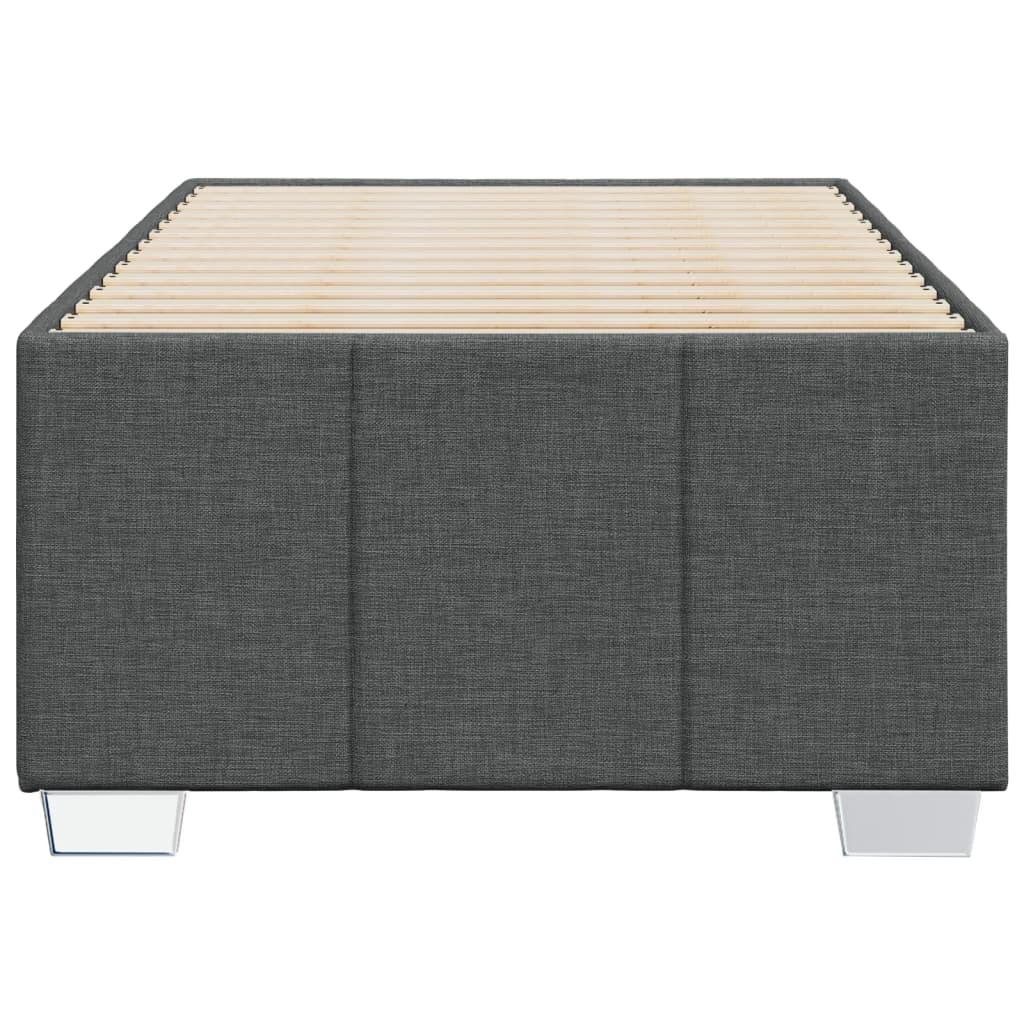 Bed Frame without Mattress Dark Grey King Single Fabric