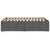 Bed Frame without Mattress Dark Grey Double Fabric