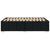 Bed Frame without Mattress Black Double Fabric