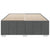Bed Frame without Mattress Dark Grey Queen Fabric