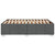 Bed Frame without Mattress Dark Grey Queen Fabric