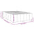 Bed Frame without Mattress Black Queen Fabric