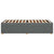 Bed Frame without Mattress Dark Grey 90x190 cm Fabric