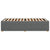 Bed Frame without Mattress Dark Grey King Single Fabric