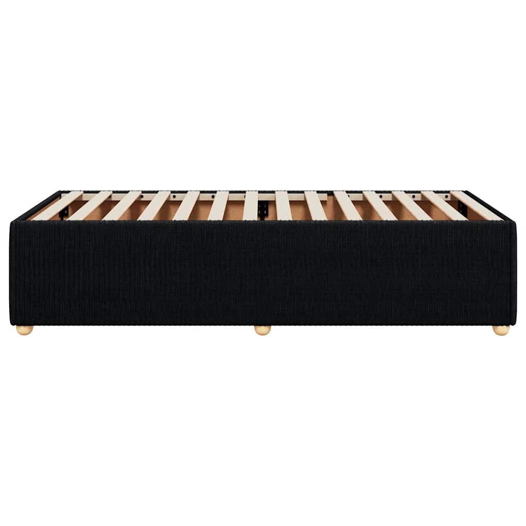 Bed Frame without Mattress Black King Single Fabric