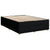 Bed Frame without Mattress Black Double Fabric