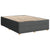 Bed Frame without Mattress Dark Grey Queen Fabric