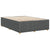 Bed Frame without Mattress Dark Grey Queen Fabric