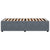 Bed Frame without Mattress Dark Grey King Single Velvet