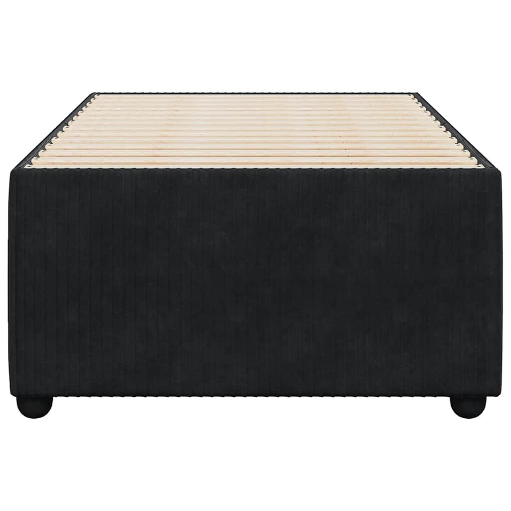 Bed Frame without Mattress Black King Single Velvet