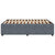 Bed Frame without Mattress Dark Grey Double Velvet