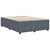 Bed Frame without Mattress Dark Grey Double Velvet