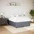 Bed Frame without Mattress Dark Grey Double Velvet