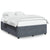 Bed Frame without Mattress Dark Grey Queen Velvet