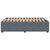 Bed Frame without Mattress Dark Grey Queen Velvet