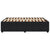 Bed Frame without Mattress Black Queen Velvet