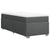 Box Spring Bed with Mattress Dark Grey King Single Fabric
