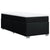 Box Spring Bed with Mattress Black King Single Fabric