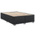 Box Spring Bed with Mattress Black Queen Faux Leather