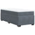 Box Spring Bed with Mattress Dark Grey King Single Velvet