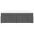 Box Spring Bed with Mattress Dark Grey Queen Size Fabric