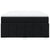 Box Spring Bed with Mattress Black Queen Size Fabric