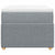 Box Spring Bed with Mattress Dark Grey King Single Fabric