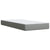 Box Spring Bed with Mattress Dark Grey King Single Fabric