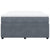 Box Spring Bed with Mattress Dark Grey Double Velvet