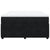 Box Spring Bed with Mattress Black Double Velvet