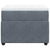 Box Spring Bed with Mattress Dark Grey King Single Velvet