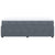 Box Spring Bed with Mattress Dark Grey King Single Velvet