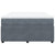 Box Spring Bed with Mattress Dark Grey Queen Velvet