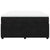 Box Spring Bed with Mattress Black Queen Velvet