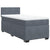 Box Spring Bed with Mattress Dark Grey King Single Fabric