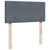 Box Spring Bed with Mattress Dark Grey King Single Fabric
