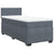 Box Spring Bed with Mattress Dark Grey King Single Fabric