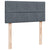 Box Spring Bed with Mattress Dark Grey King Single Fabric