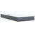 Box Spring Bed with Mattress Dark Grey King Single Fabric