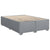 Box Spring Bed with Mattress Dark Grey Double Fabric