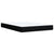 Box Spring Bed with Mattress Black Queen Fabric