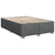 Box Spring Bed with Mattress Black Queen Fabric