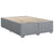 Box Spring Bed with Mattress Dark Grey Queen Fabric